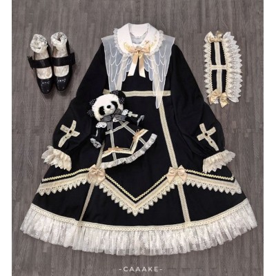 Yolanda Night Poetry Dark Cross One Piece(Full Payment Without Shipping)